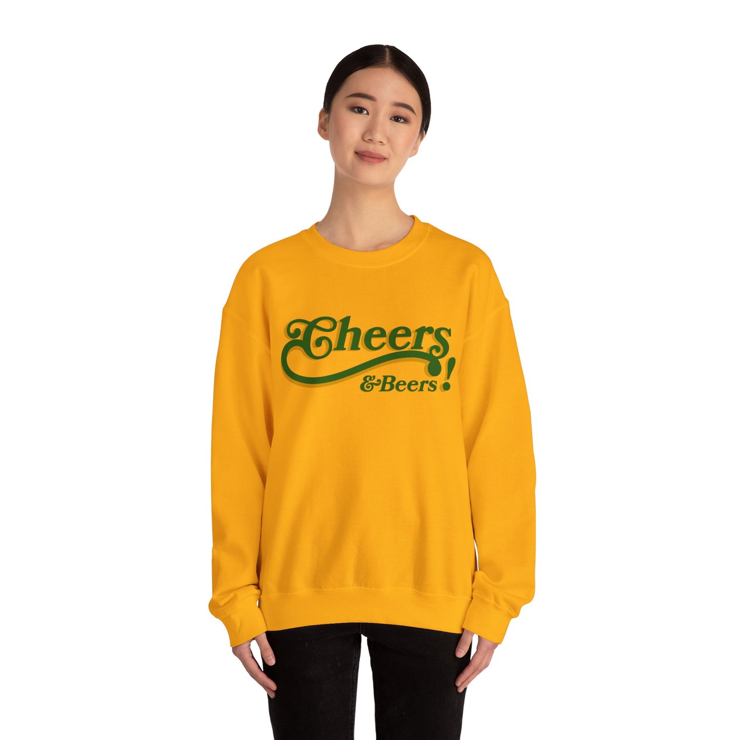 Cheers & Beers! Unisex Heavy Blend™ Crewneck Sweatshirt - Perfect for Parties and Gatherings