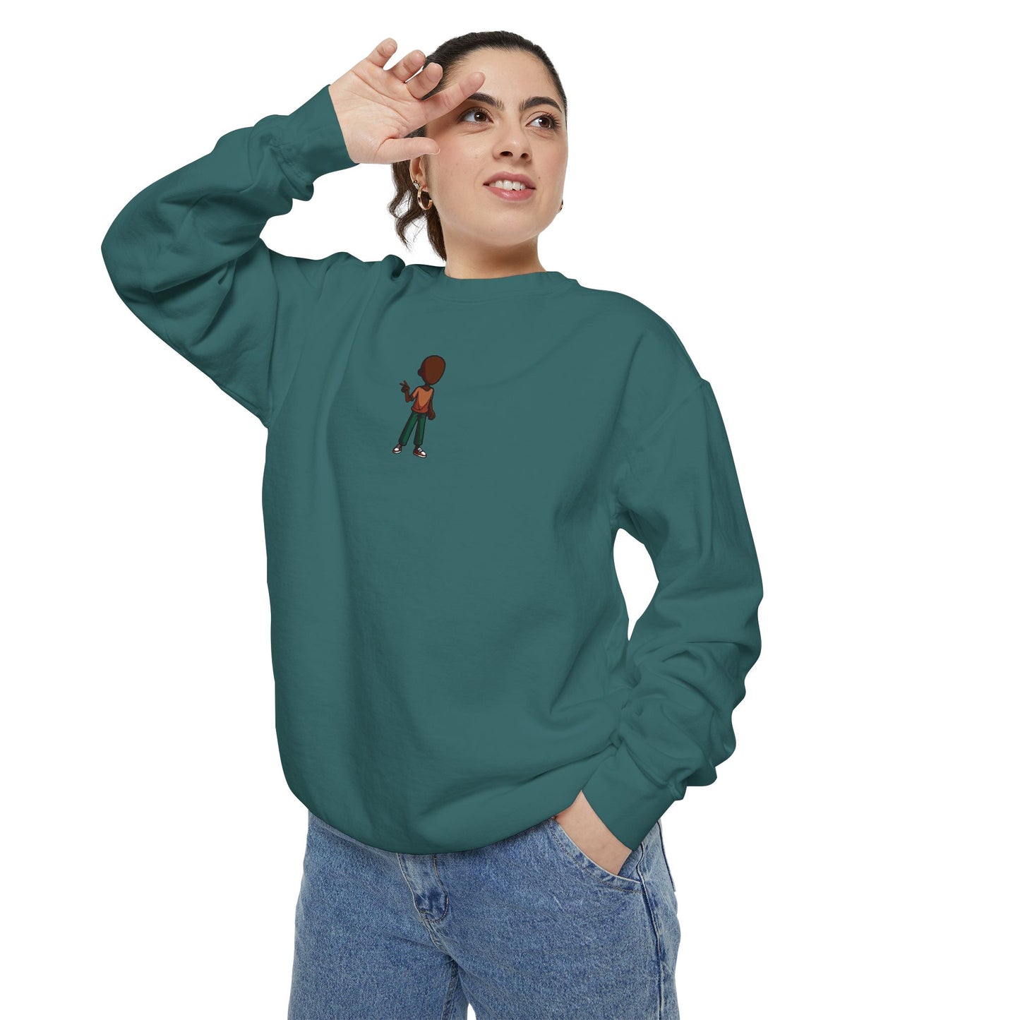 Sweatshirt — Little Guitarist Illustration Crewneck