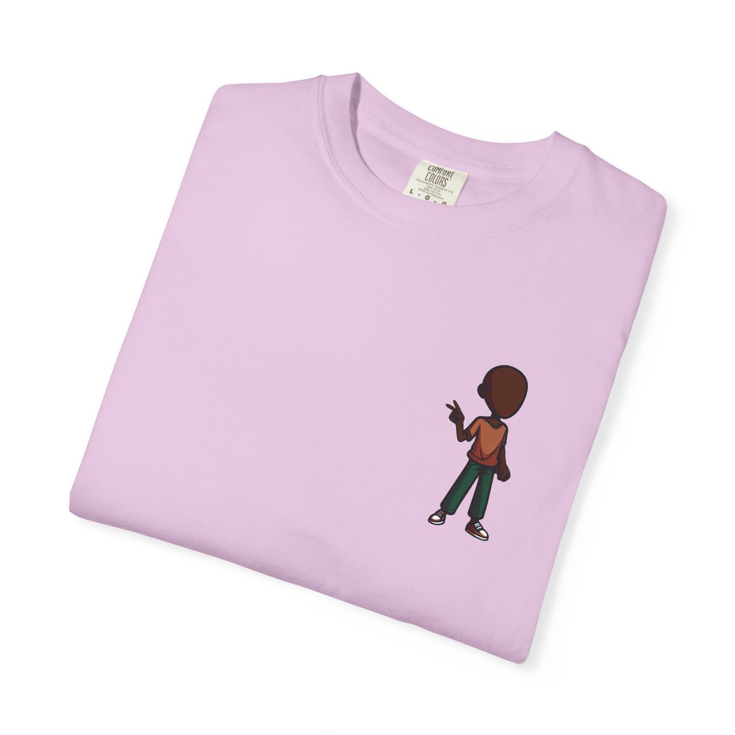 Minimalist Little Boy Graphic T-Shirt — Small Chest Illustration, Casual Kids/Youth Tee