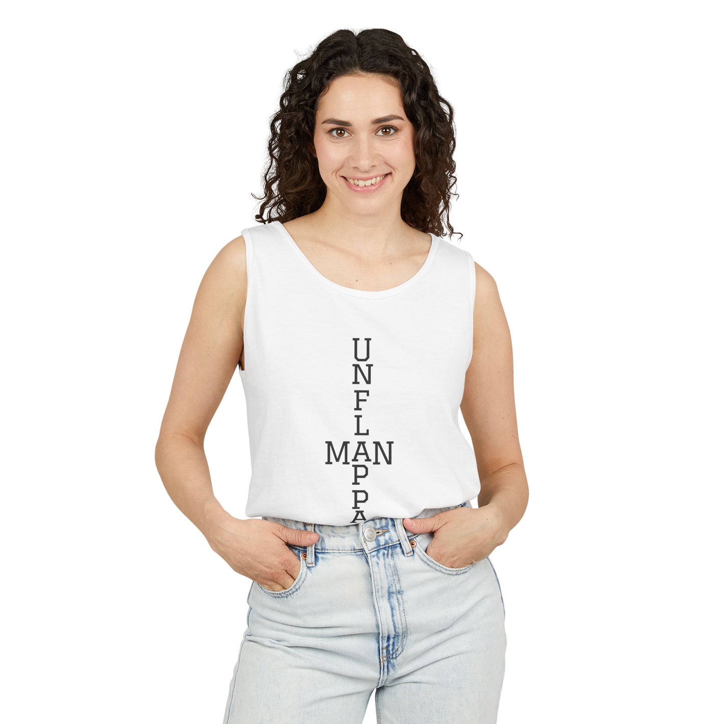 Unisex Inspirational Tank Top - Unflappable, Summer Apparel, Vacation Wear, Casual Gift, Fitness Gear