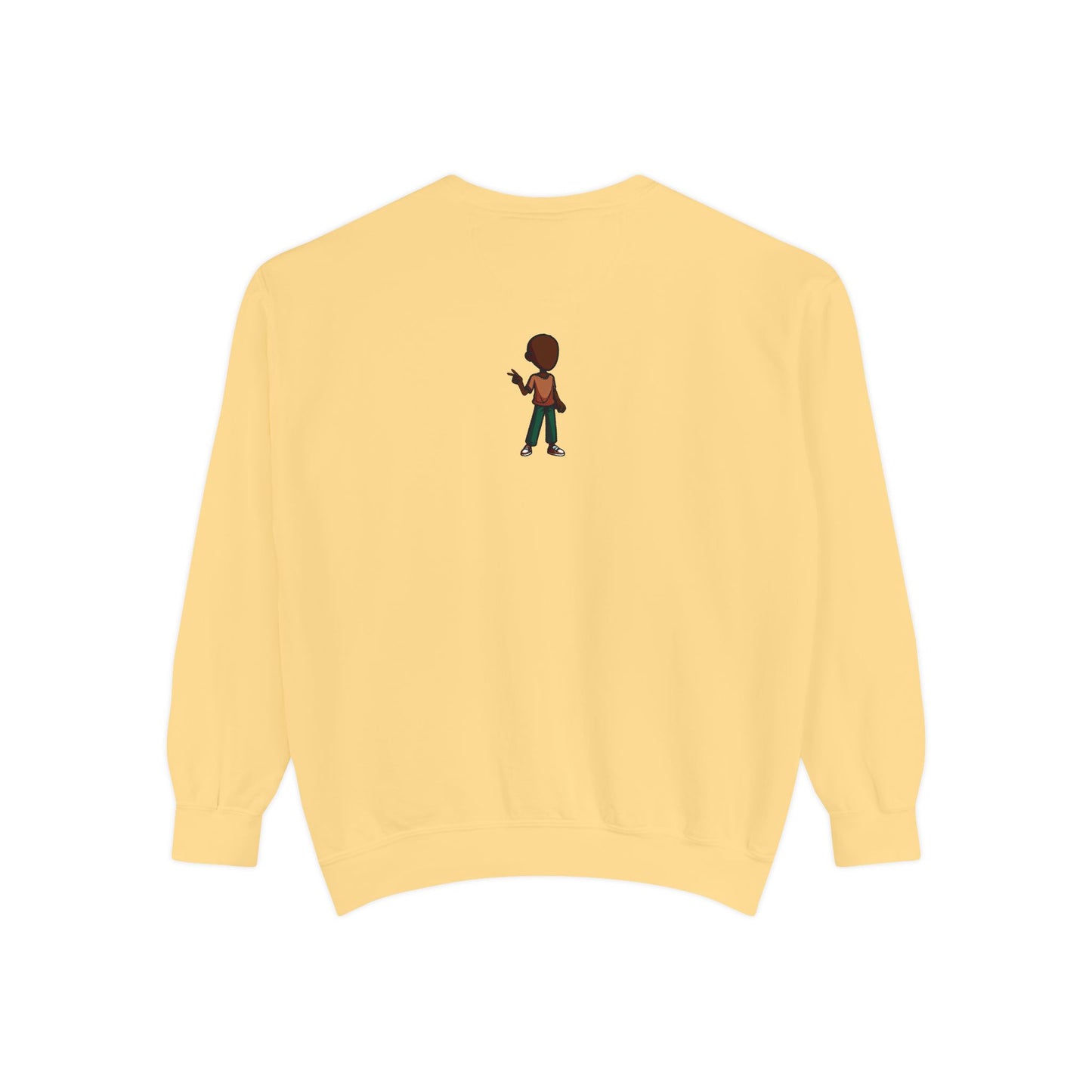 The Unflappable Man Sweatshirt — Retro Badge Graphic Crewneck