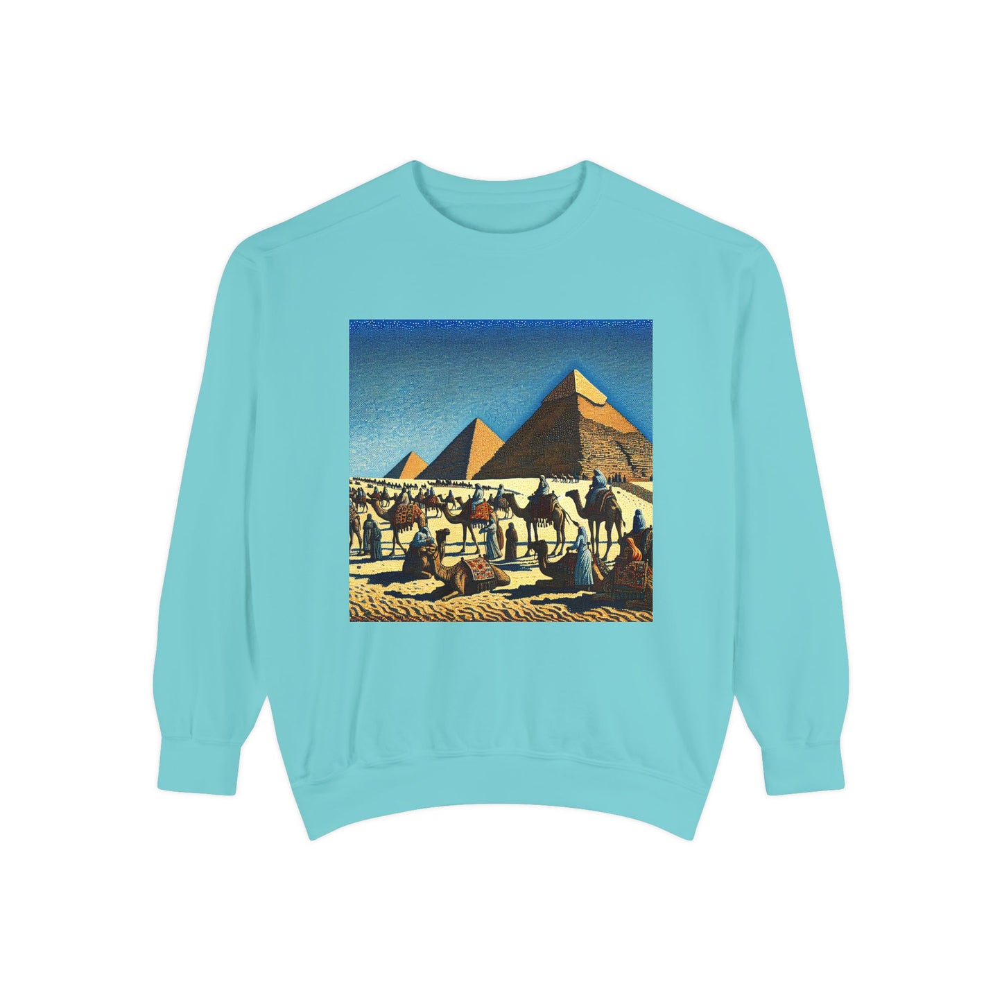 Vintage Pyramid Adventure Unisex Sweatshirt - Comfortable and Stylish