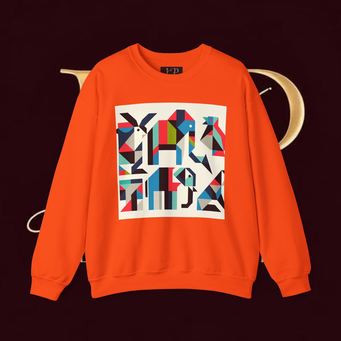 Colorful Geometric Art Unisex Sweatshirt - Cozy and Stylish