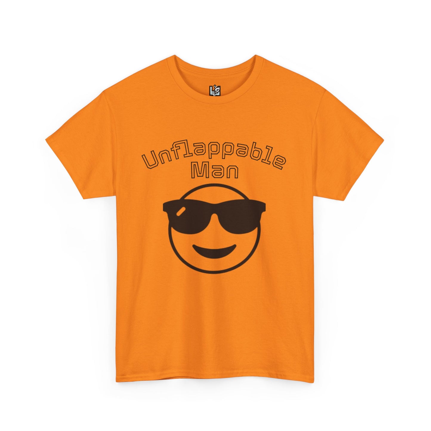 Unflappable Man Unisex Heavy Cotton Tee, Cool Graphic T-Shirt for Men, Perfect Gift for Birthdays, Casual Wear, Outdoor Activities