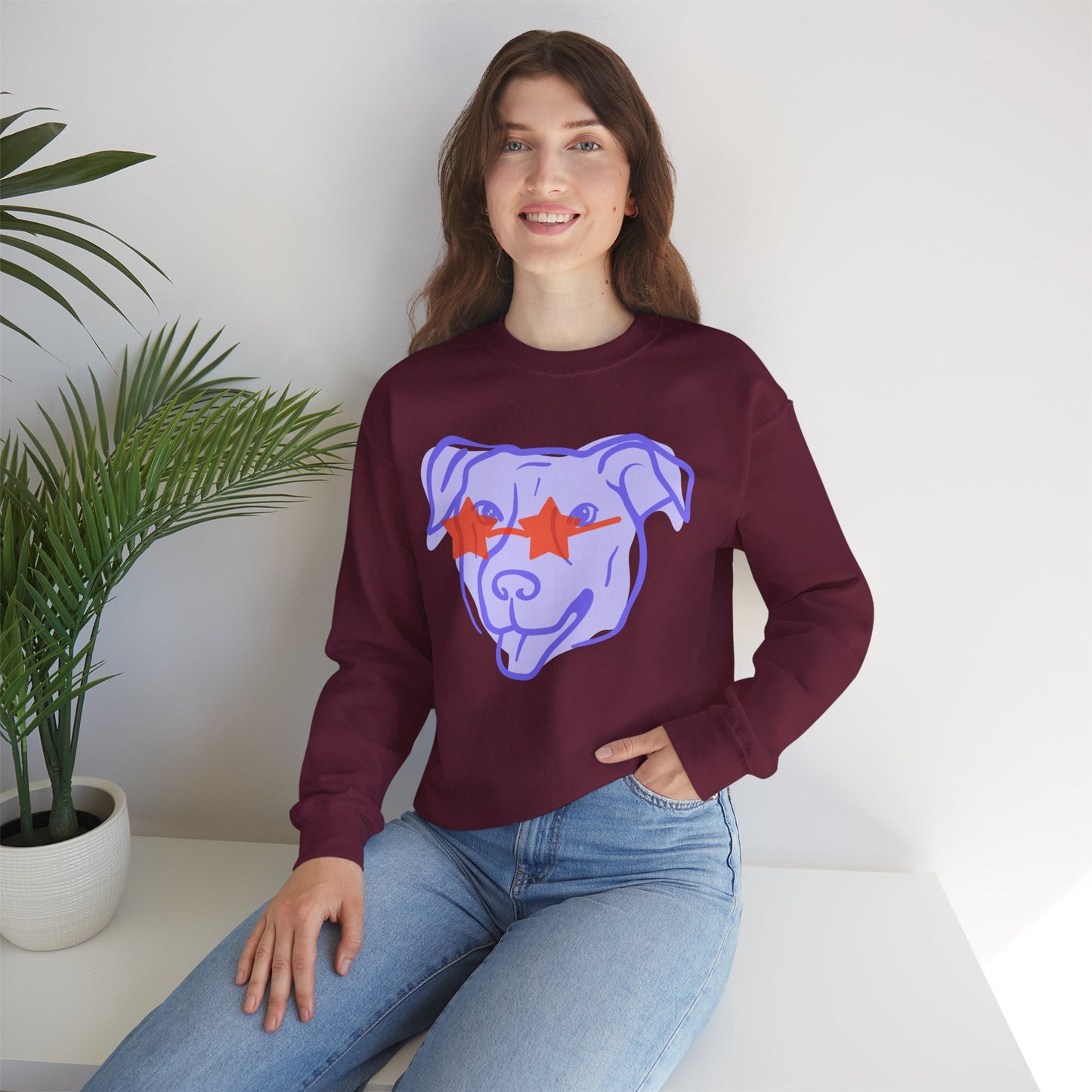 Cool Dog Crewneck Sweatshirt | Unisex Heavy Blend™ | Perfect Gift for Pet Lovers