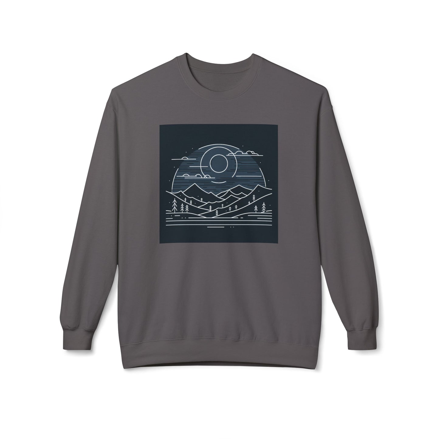 Adventure Awaits Fleece Crewneck Sweatshirt - Perfect for Nature Lovers