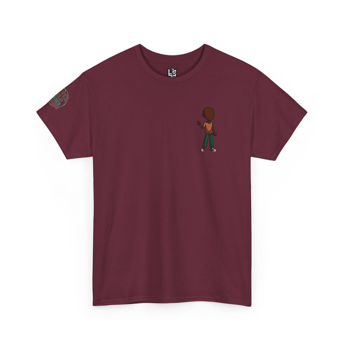 Mini Guitarist Tee — Cute Retro Kid Playing Guitar Graphic T-Shirt