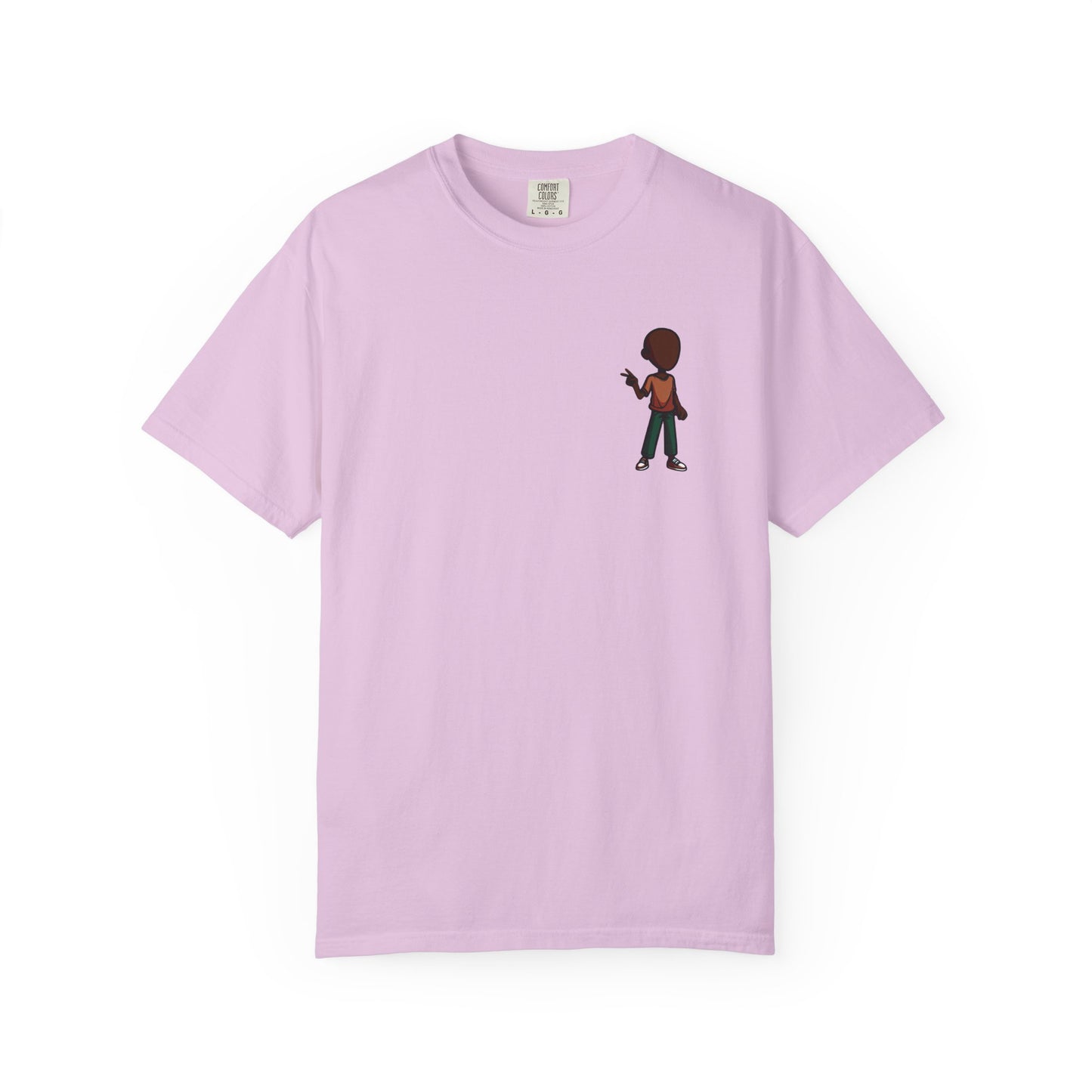 Minimalist Little Boy Graphic T-Shirt — Small Chest Illustration, Casual Kids/Youth Tee