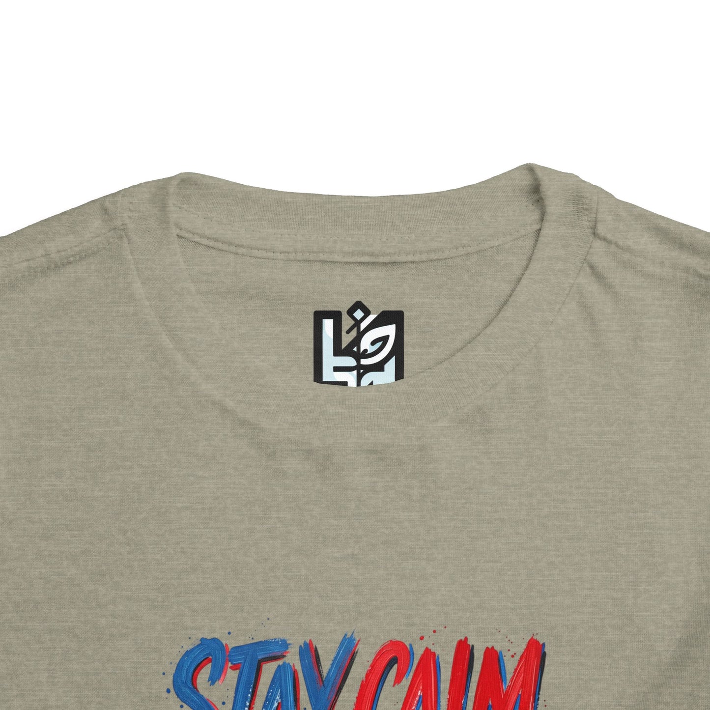 Toddler Tee — "Stay Calm, Stay Powerful" Graphic
