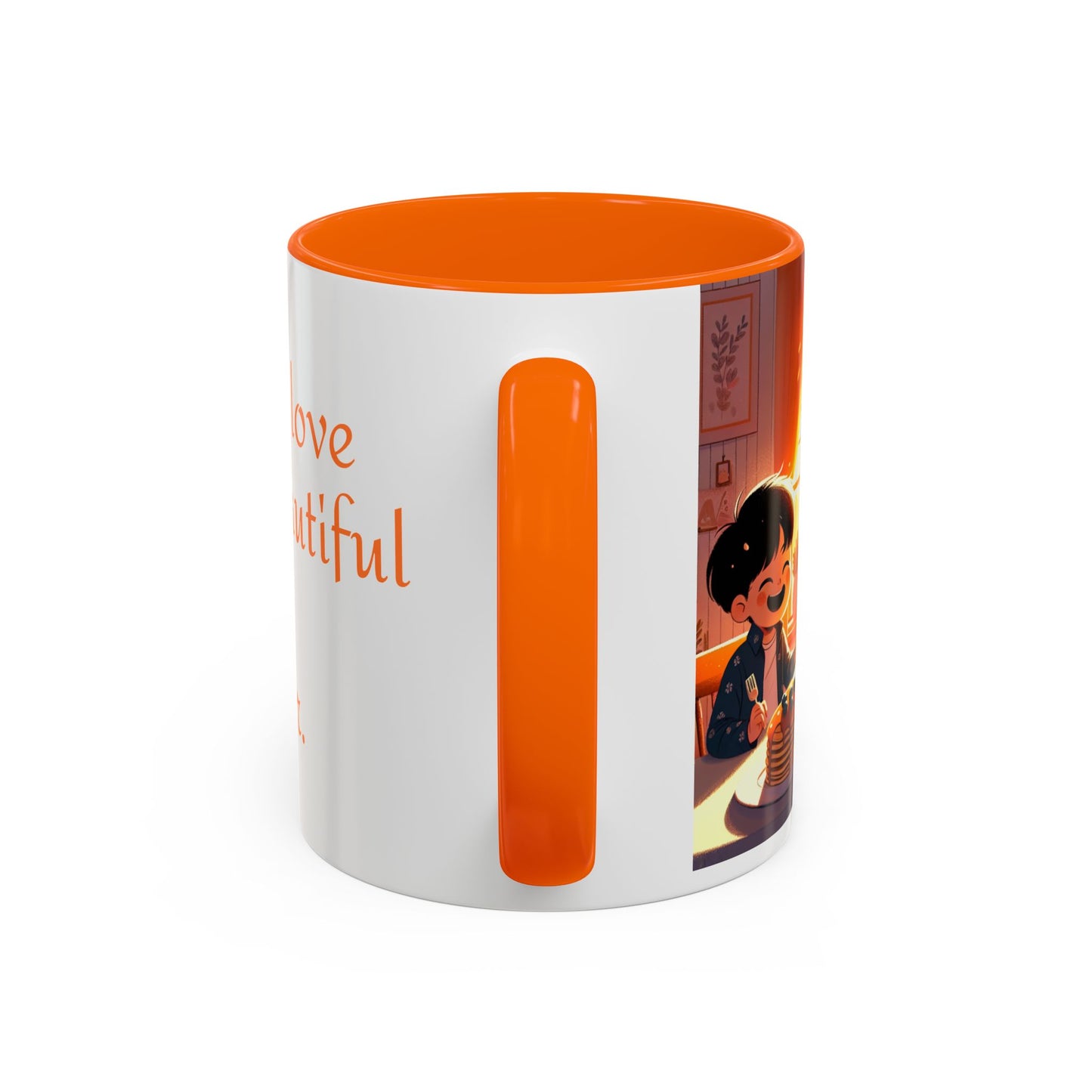 Happy Mother's Day Accent Coffee Mug - Beautiful Love Quote