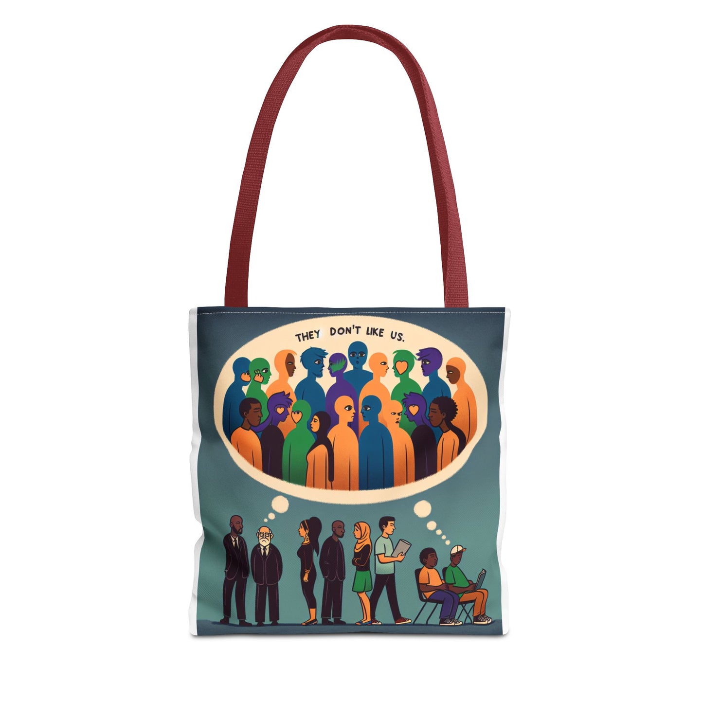 They Don’t Like Us Tote Bag | Unique Art for Thoughtful Minds