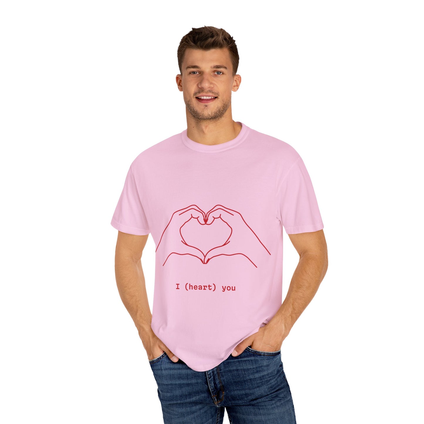 Unisex Heart Hands T-Shirt | I (heart) You Graphic Tee | Perfect for Valentine's Day and Everyday Love