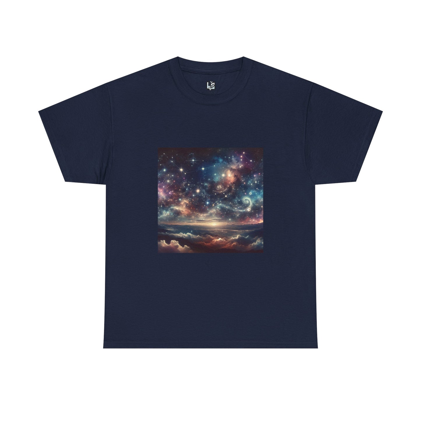 Cosmic Dreams Unisex Heavy Cotton Tee - Celestial Graphic Tee for Stargazers