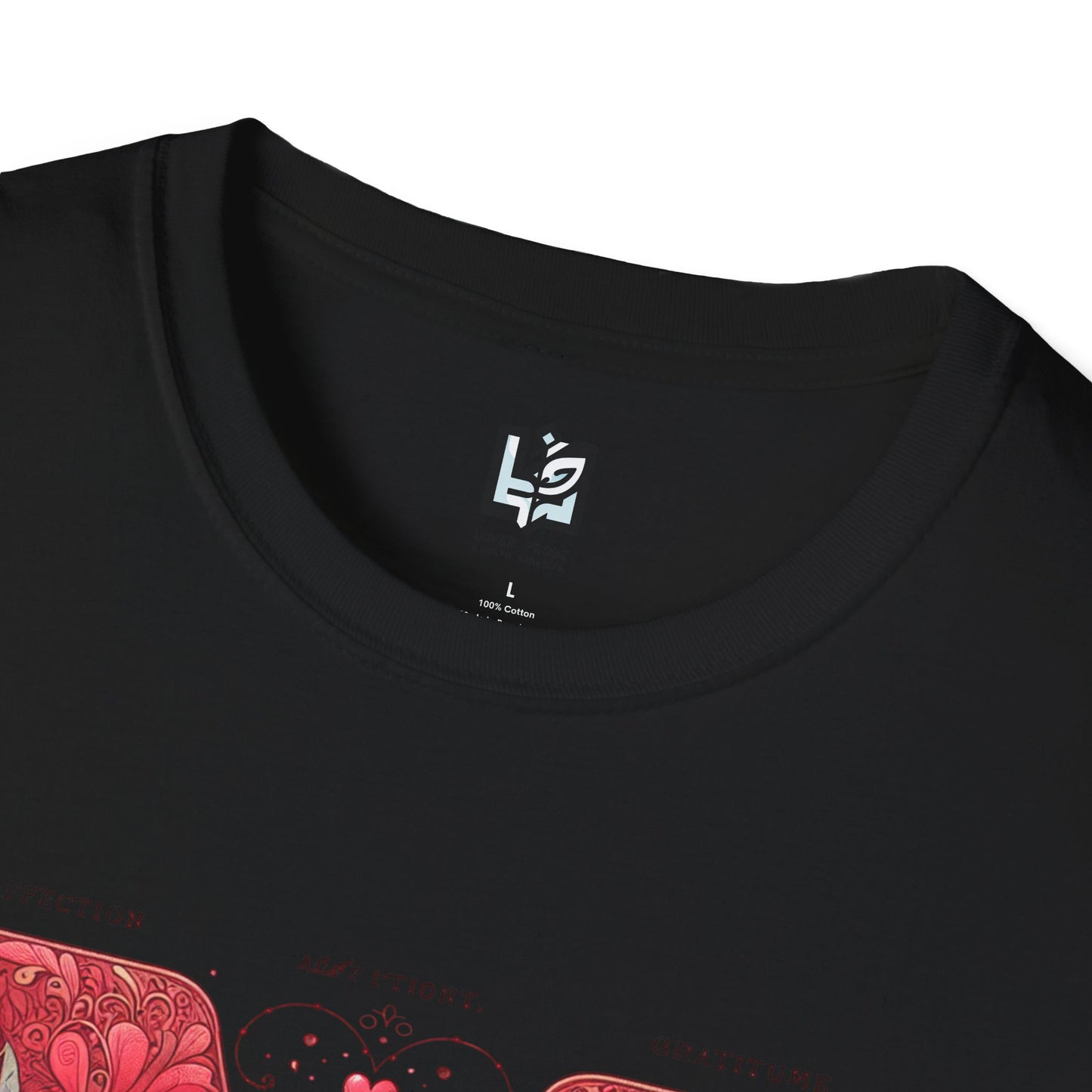 Floral Letter 'M' Unisex Softstyle T-Shirt - Perfect for Celebrations and Self-Expression