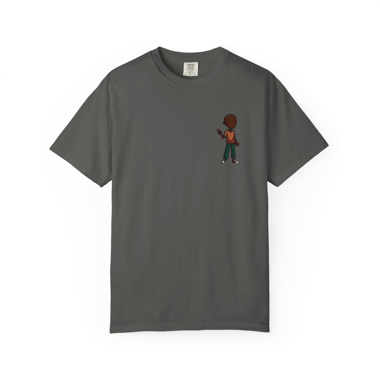 Minimalist Little Boy Graphic T-Shirt — Small Chest Illustration, Casual Kids/Youth Tee