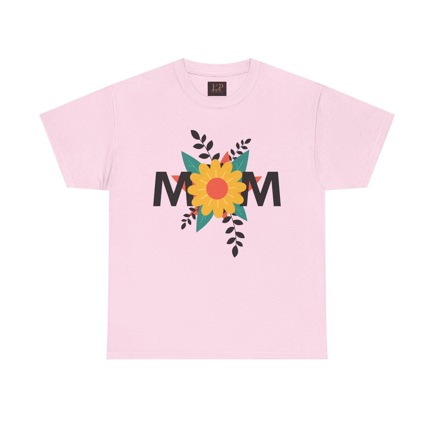 Mom Floral Unisex Heavy Cotton Tee - Perfect Gift for Mother's Day