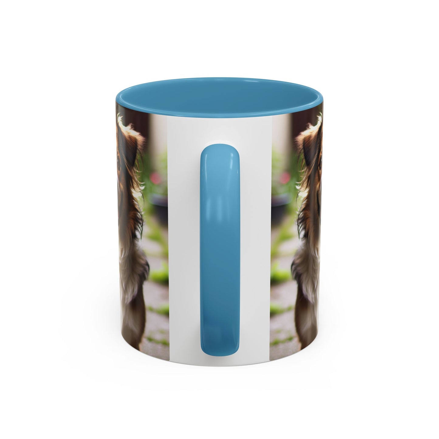 Happy Dog Graphic Accent Coffee Mug | Perfect for Pet Lovers