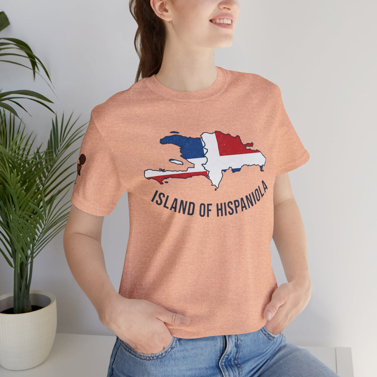 Island of Hispaniola Map T-Shirt