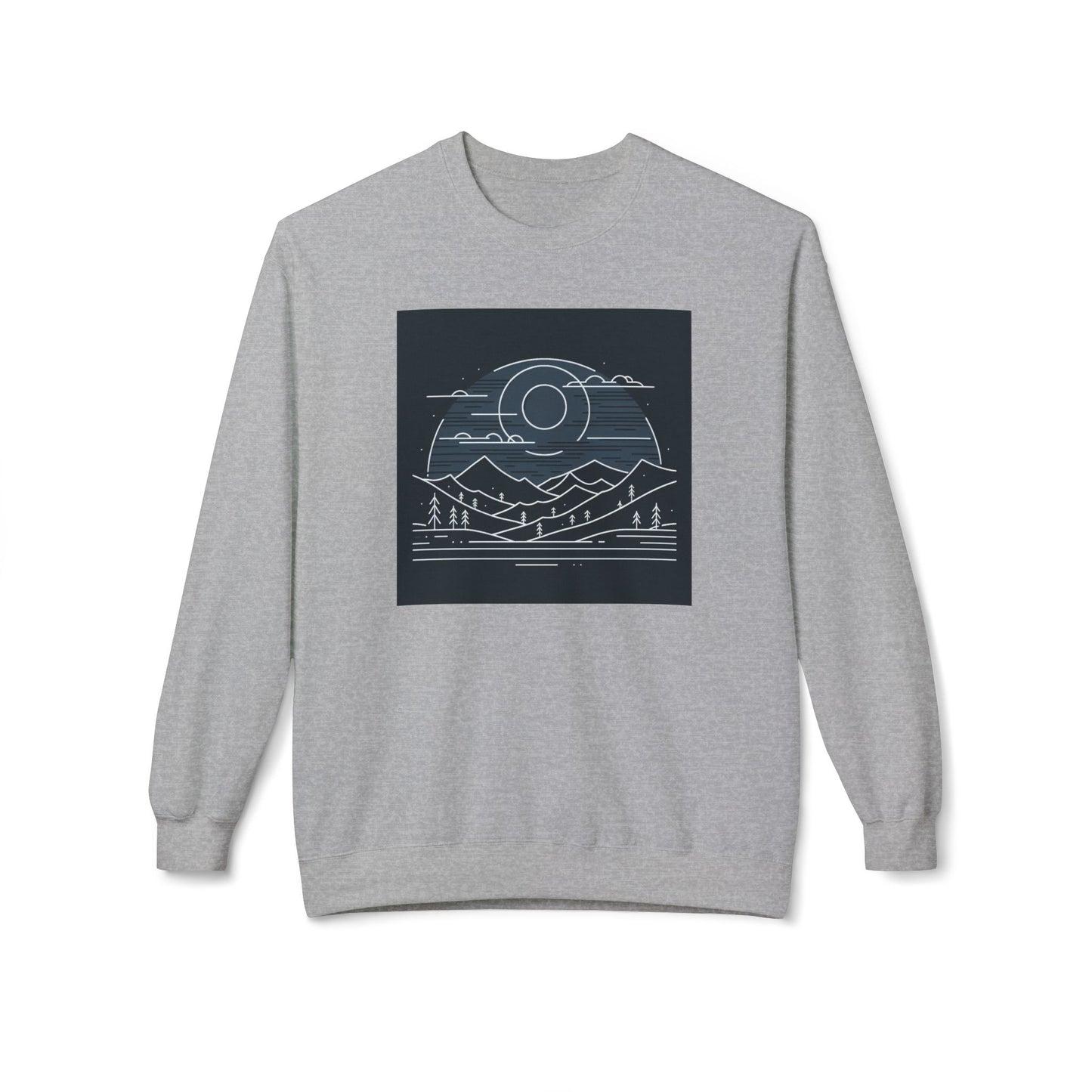 Adventure Awaits Fleece Crewneck Sweatshirt - Perfect for Nature Lovers