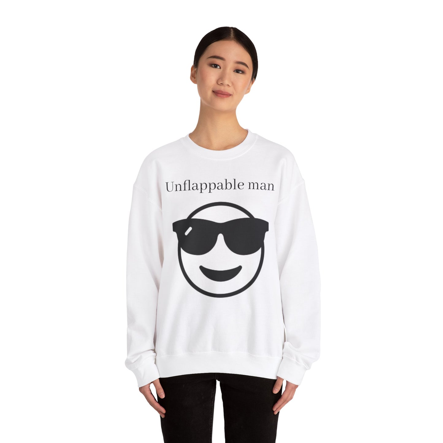 Unflappable Man Crewneck Sweatshirt - Cool & Comfortable Apparel