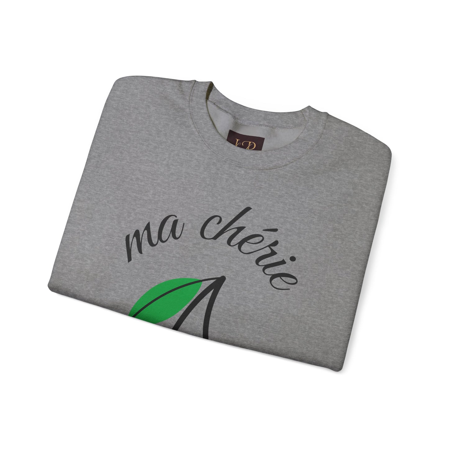 Cute Cherry Graphic Crewneck Sweatshirt - 'ma chérie'