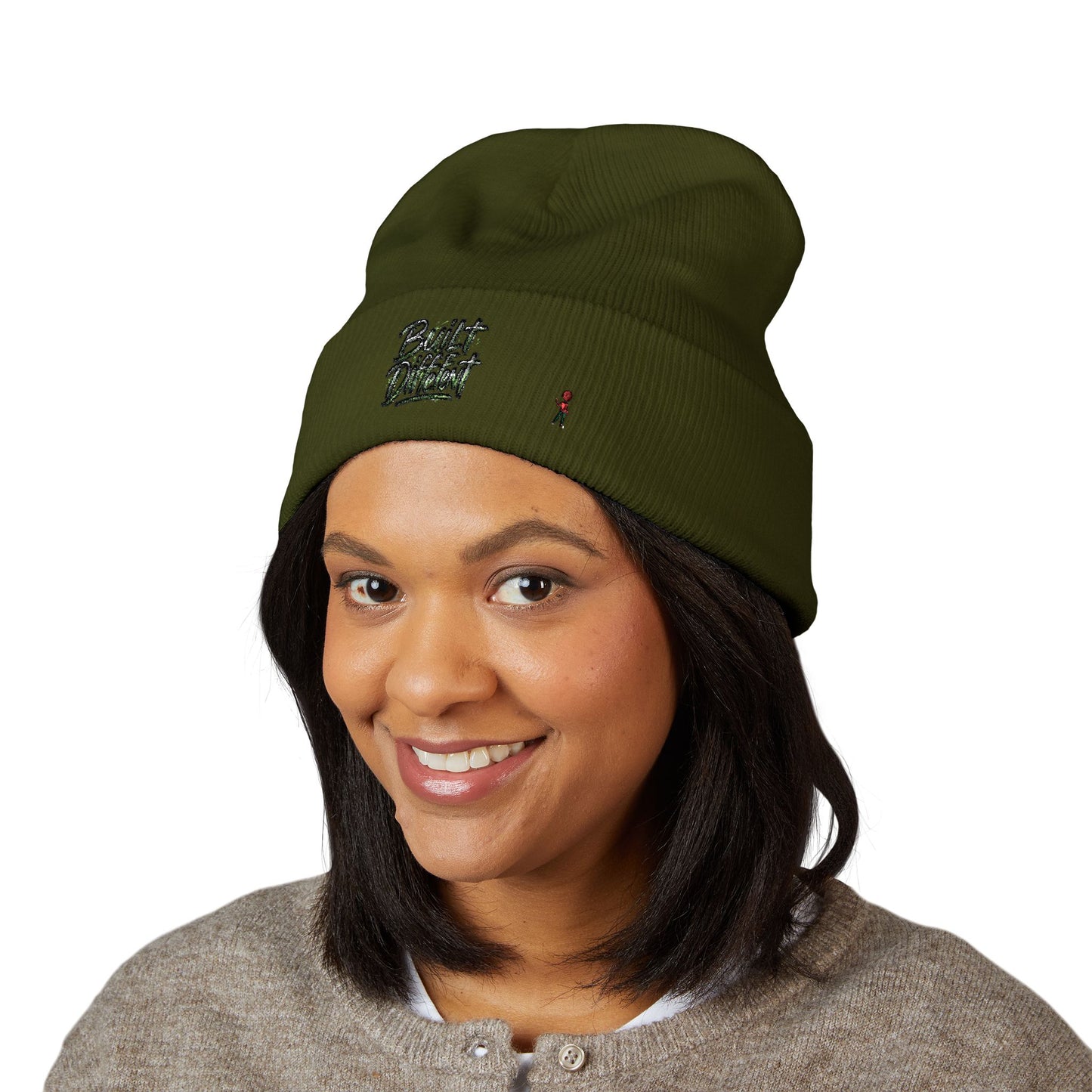 Embroidered 'Plant Daddy' Cuffed Beanie — Cozy Garden Lover Knit Hat
