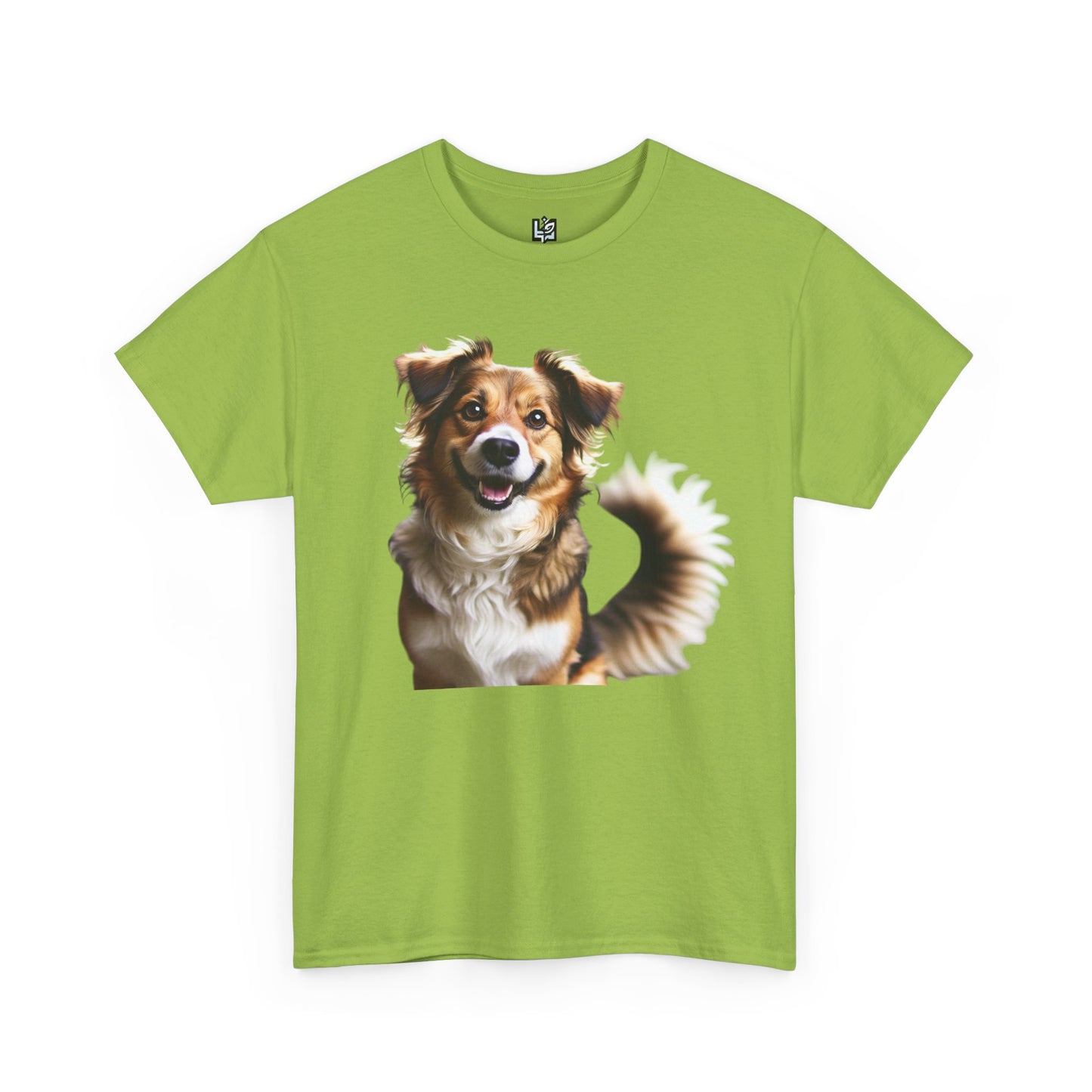 Happy Dog Unisex Heavy Cotton Tee - Perfect Gift for Pet Lovers