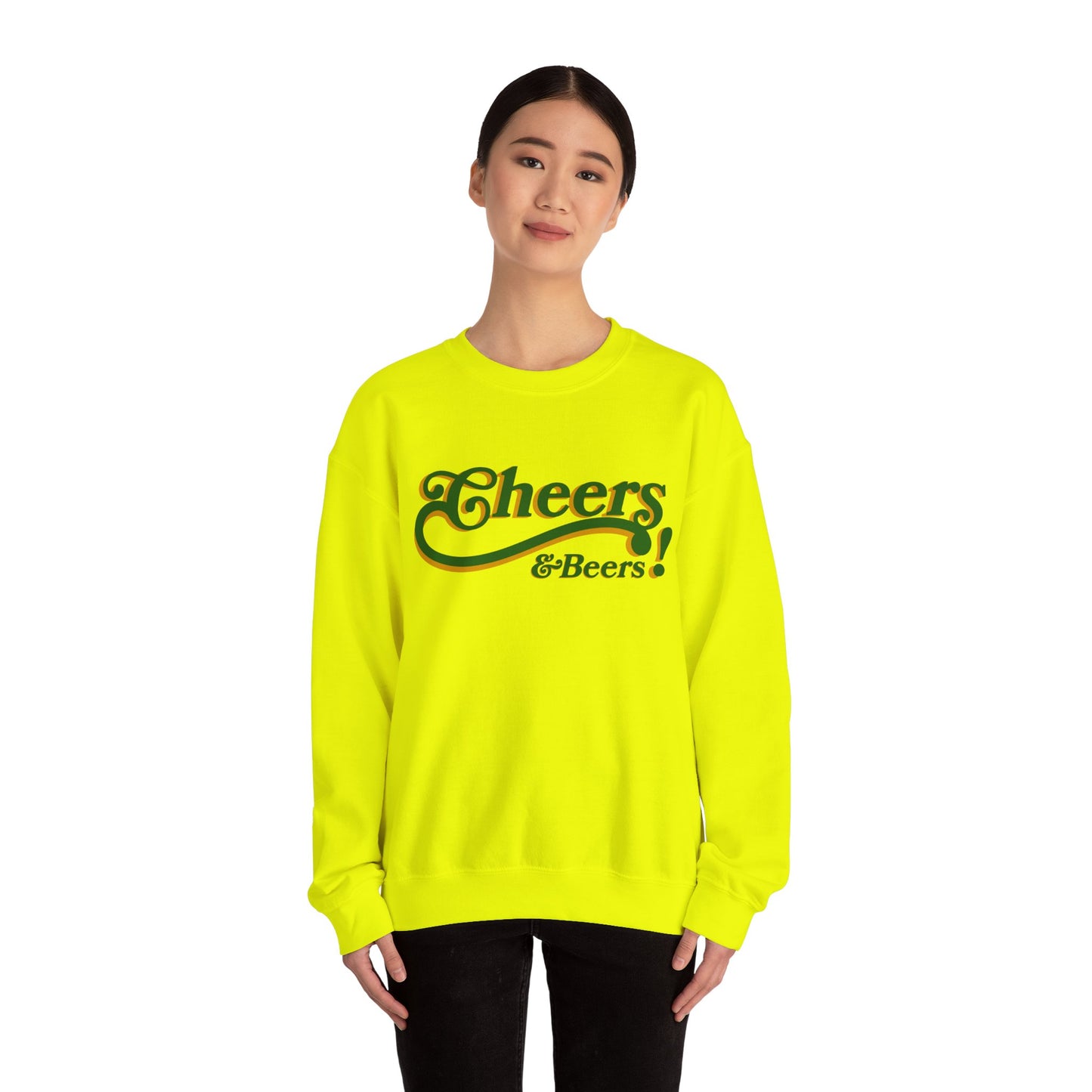 Cheers & Beers! Unisex Heavy Blend™ Crewneck Sweatshirt - Perfect for Parties and Gatherings