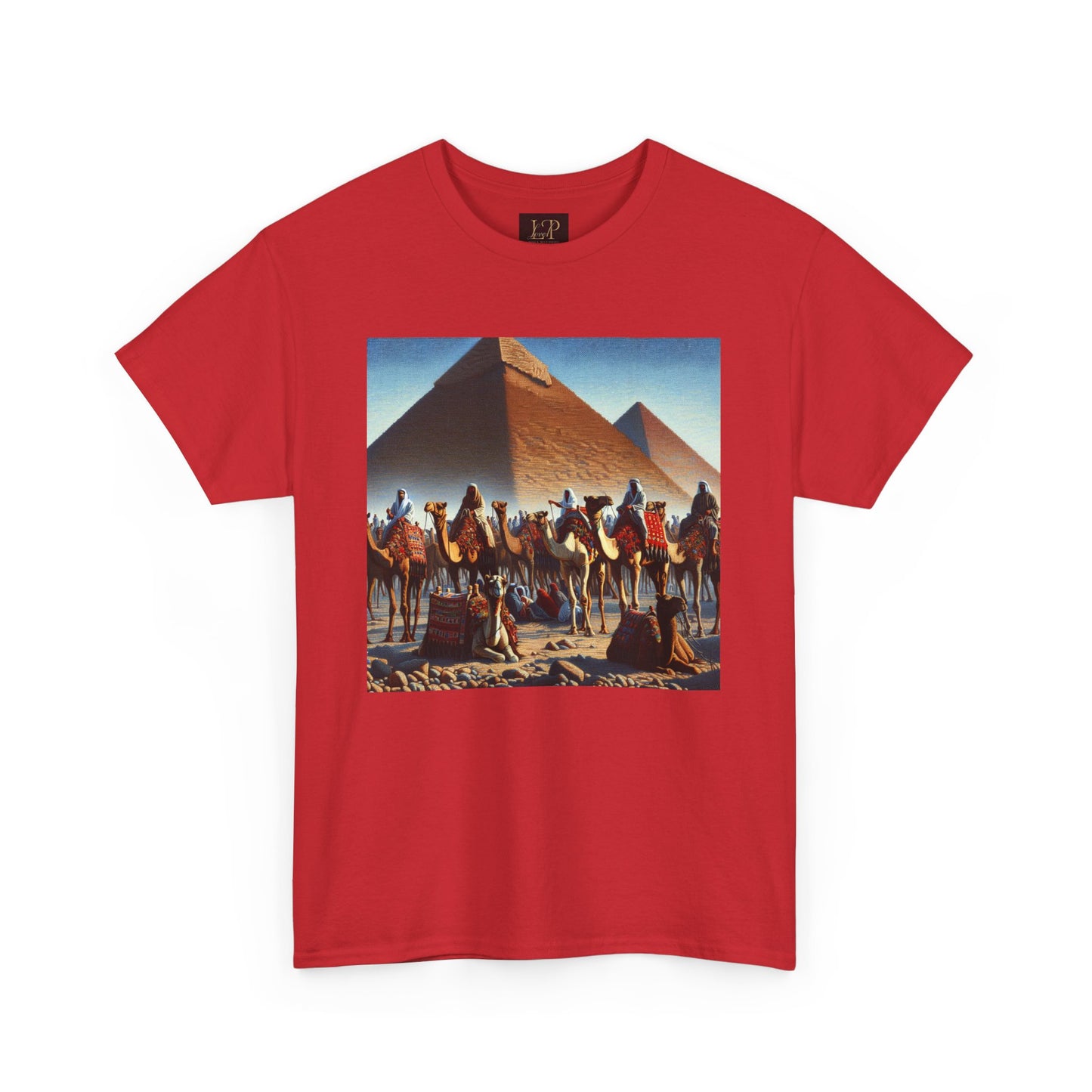 Pyramid Adventure Unisex Heavy Cotton Tee | Vintage Egypt Design