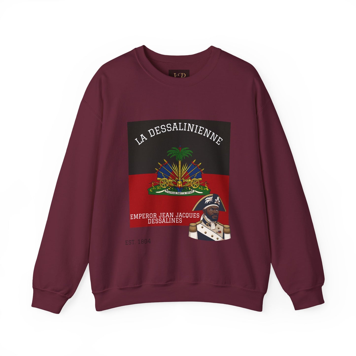 Haitian Heritage Crewneck Sweatshirt, Unisex Sweatshirt, Casual Streetwear, Gifts for Him, Gifts for Her, Cultural Pride Apparel