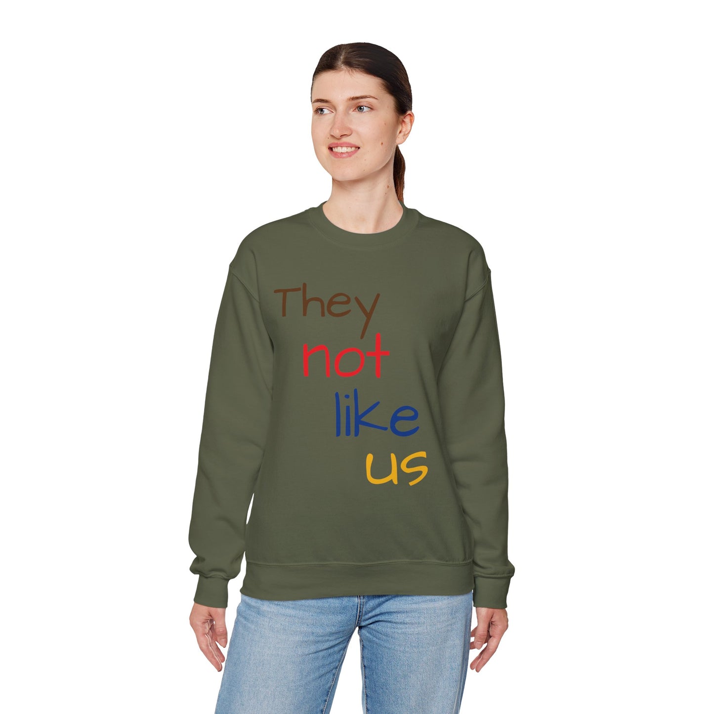 Unisex Crewneck Sweatshirt - ‘They Not Like Us’ Statement Apparel