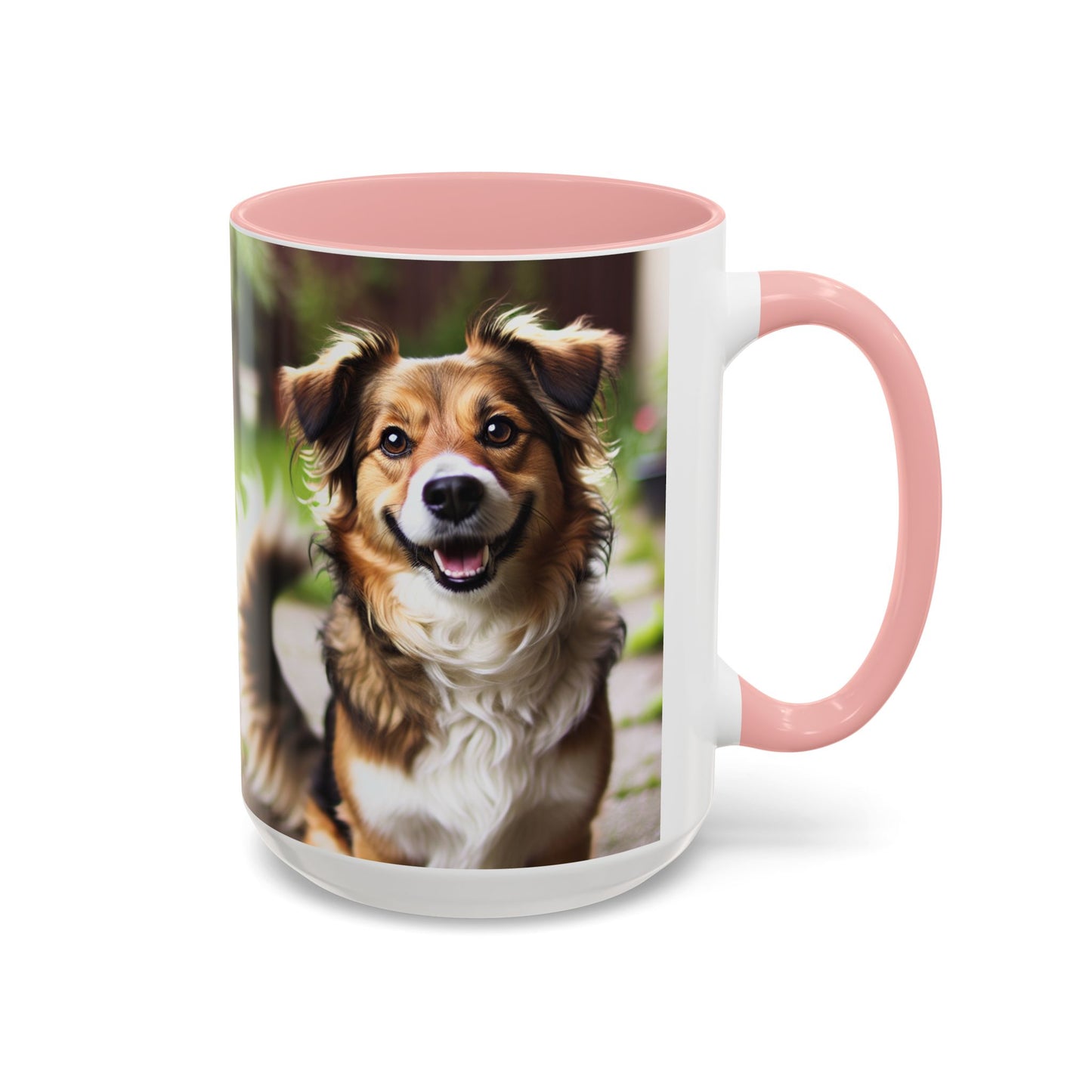 Happy Dog Graphic Accent Coffee Mug | Perfect for Pet Lovers