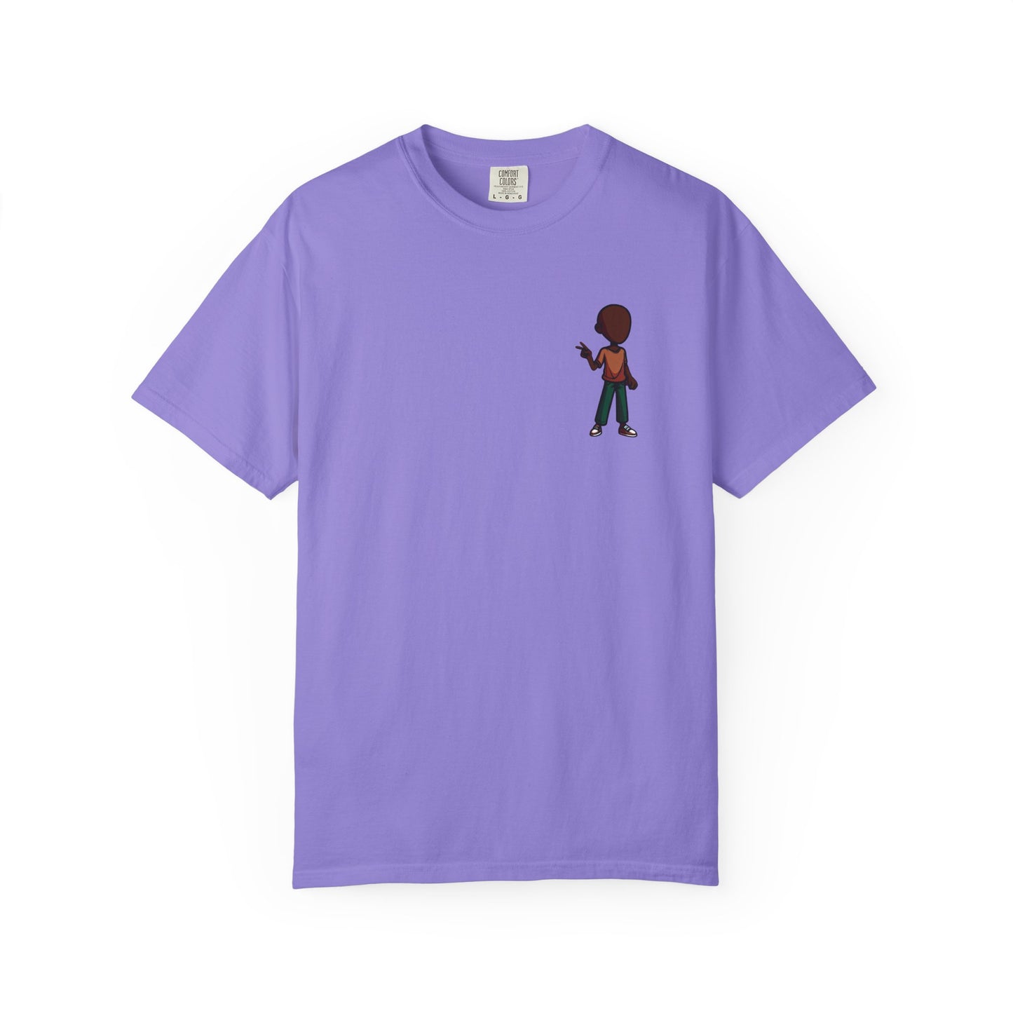 Minimalist Little Boy Graphic T-Shirt — Small Chest Illustration, Casual Kids/Youth Tee