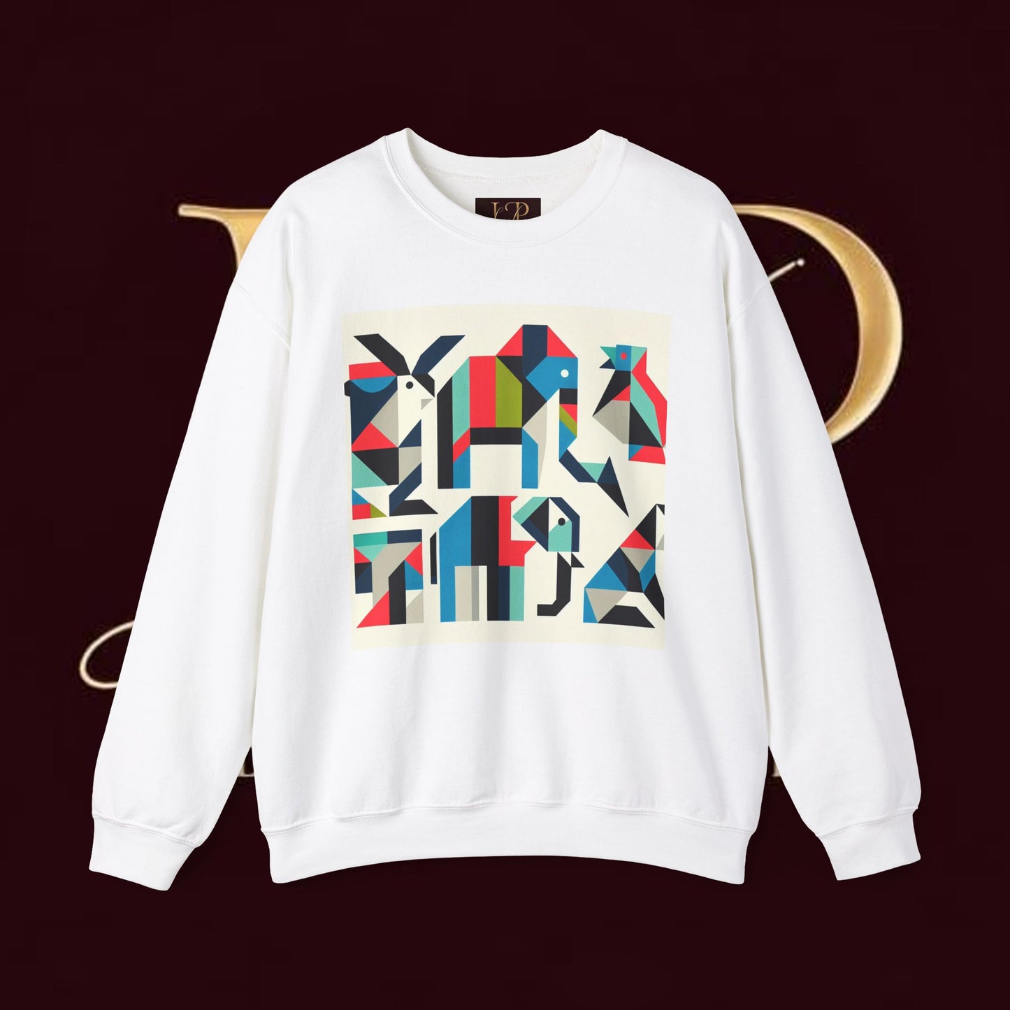 Colorful Geometric Art Unisex Sweatshirt - Cozy and Stylish