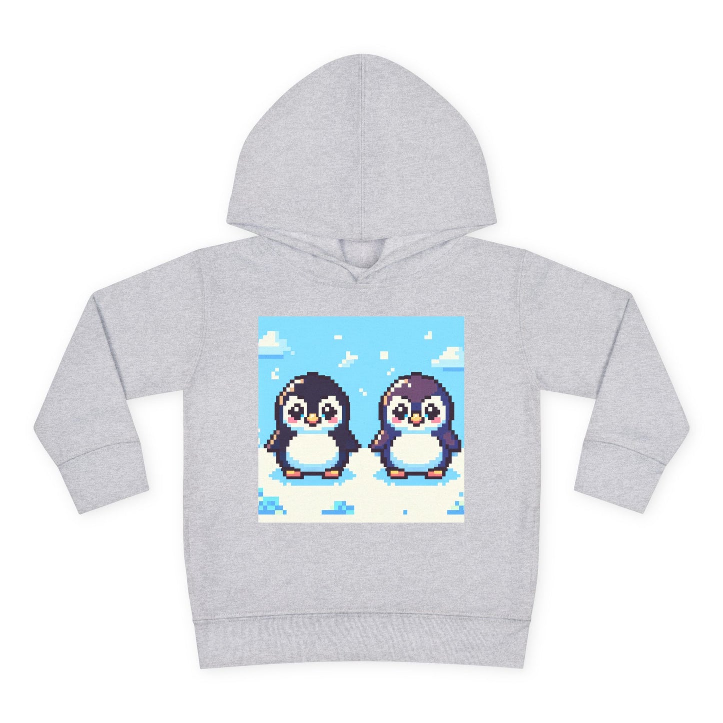 Cute Penguin Toddler Pullover Fleece Hoodie - Perfect for Winter Playtime