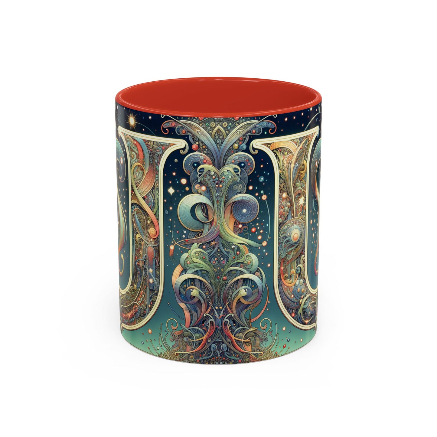 Cosmic Art Accent Coffee Mug - Unique Colorful Design for Coffee Lovers