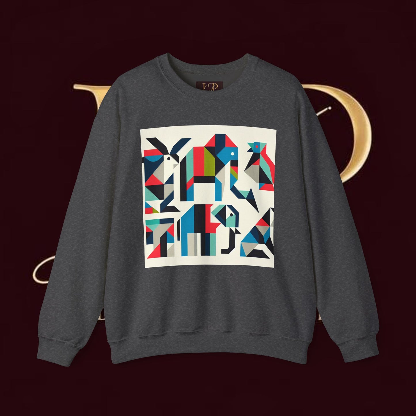 Colorful Geometric Art Unisex Sweatshirt - Cozy and Stylish