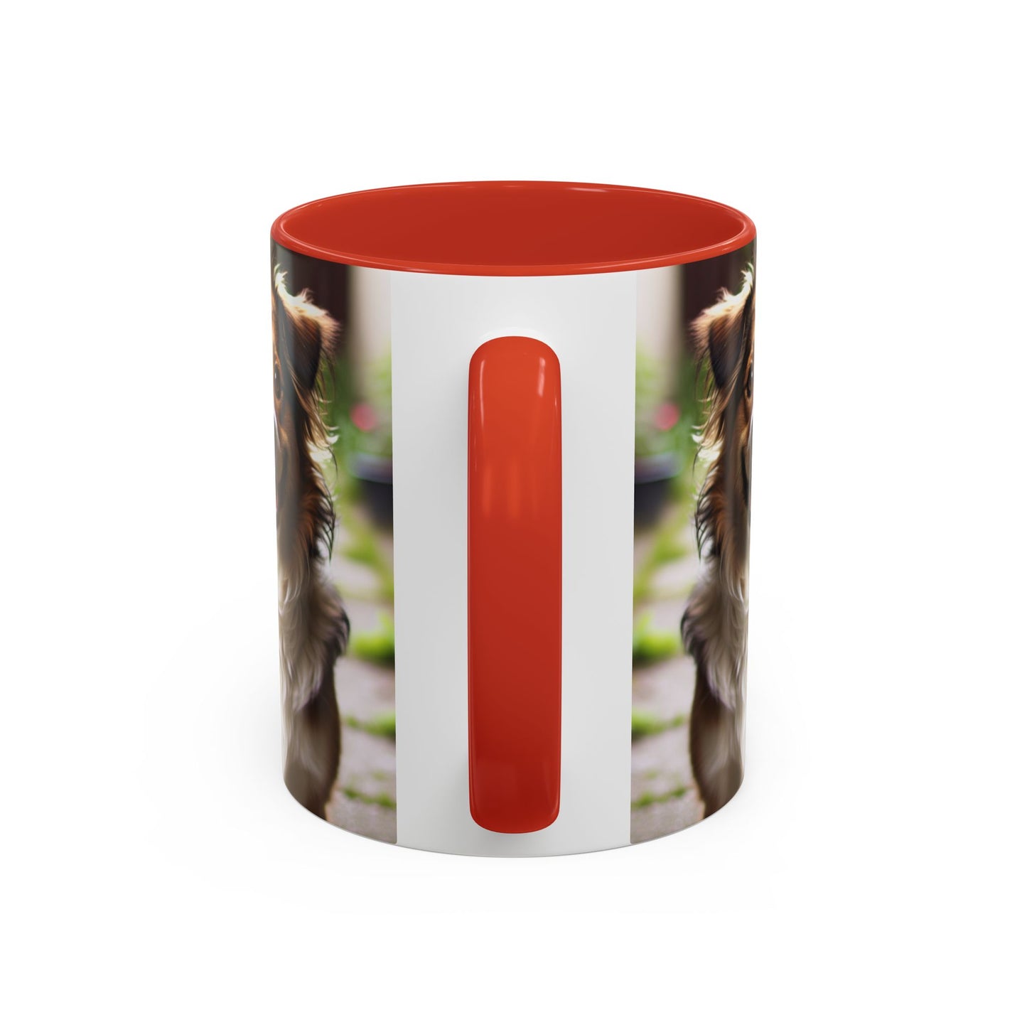 Happy Dog Graphic Accent Coffee Mug | Perfect for Pet Lovers