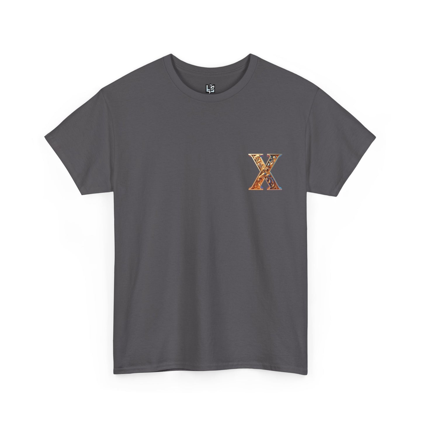 Unisex Heavy Cotton Tee - Stylish 'X' Graphic Shirt for Everyday Wear