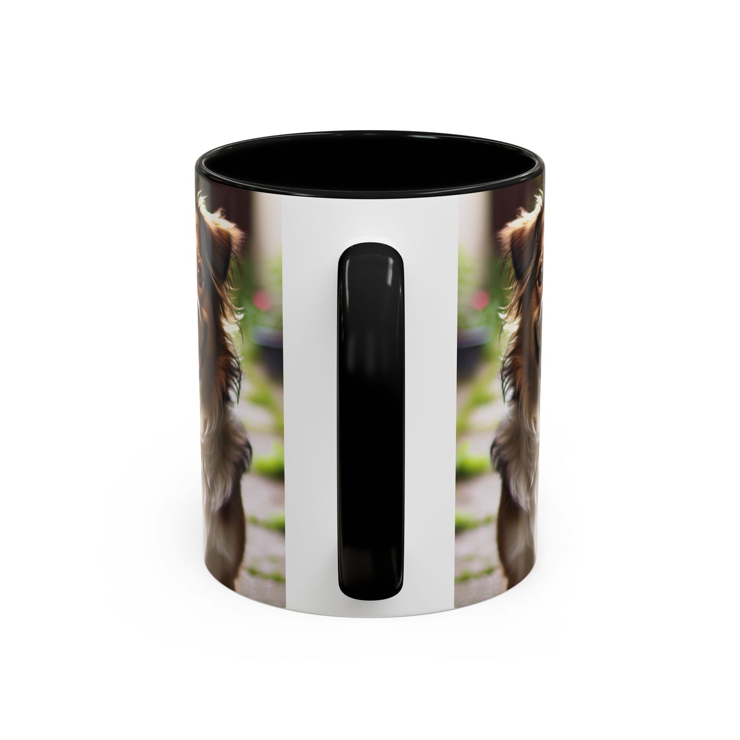 Happy Dog Graphic Accent Coffee Mug | Perfect for Pet Lovers