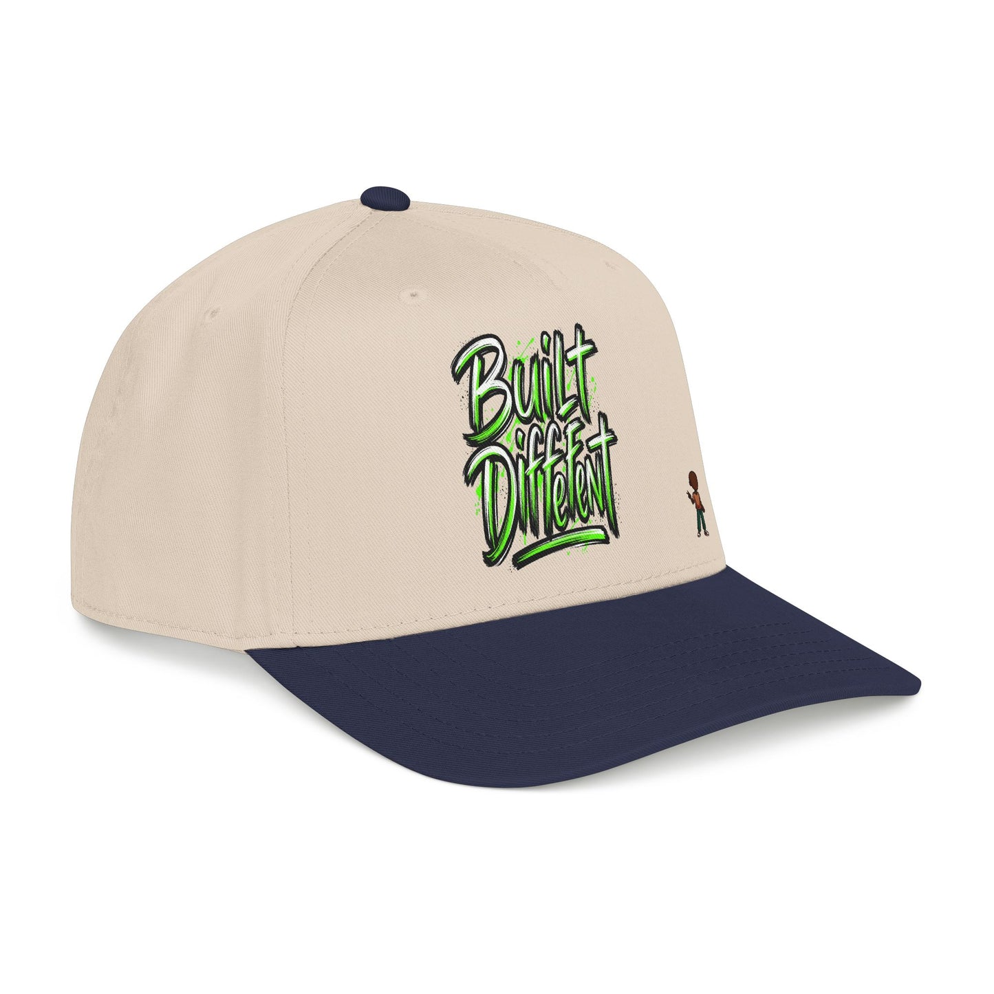 Mid Profile Baseball Cap — 'Built Different' Streetwear Hat