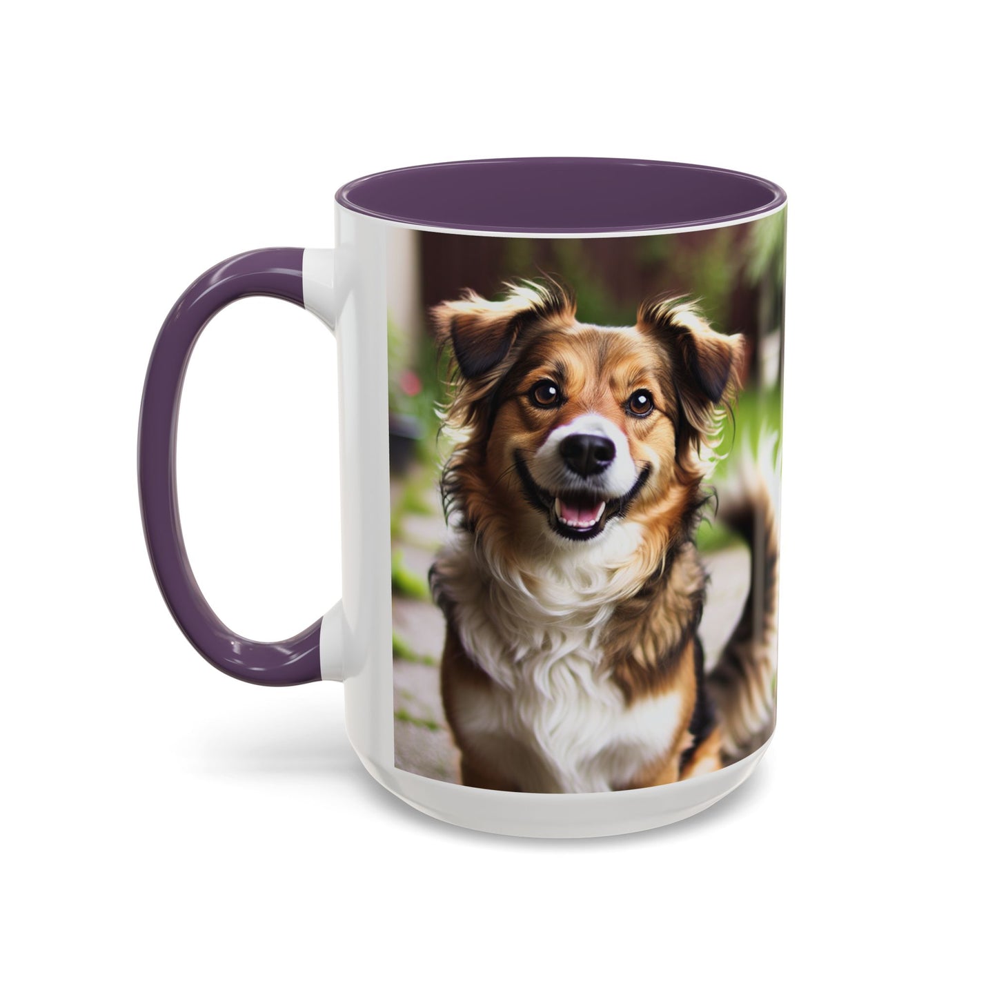 Happy Dog Graphic Accent Coffee Mug | Perfect for Pet Lovers