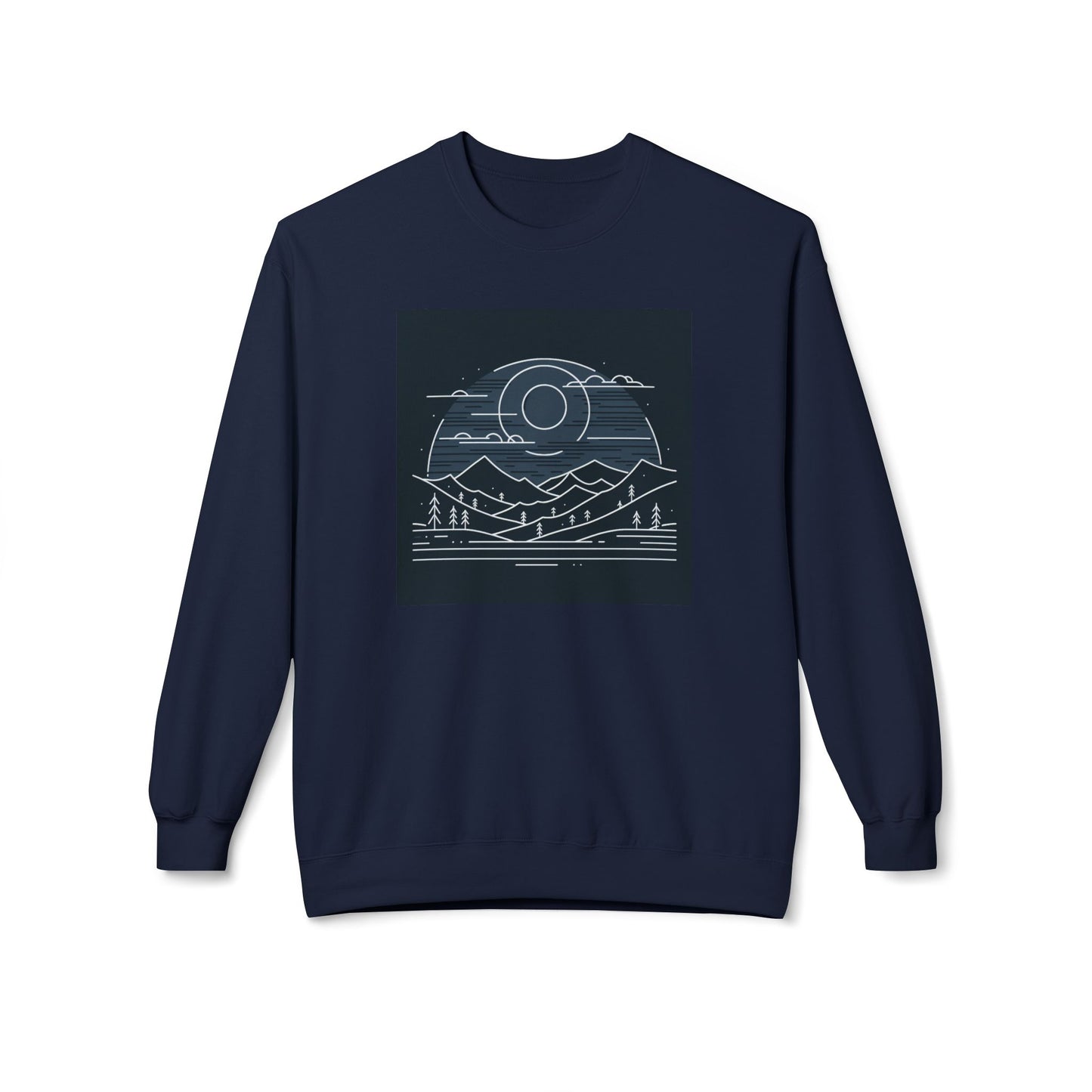 Adventure Awaits Fleece Crewneck Sweatshirt - Perfect for Nature Lovers