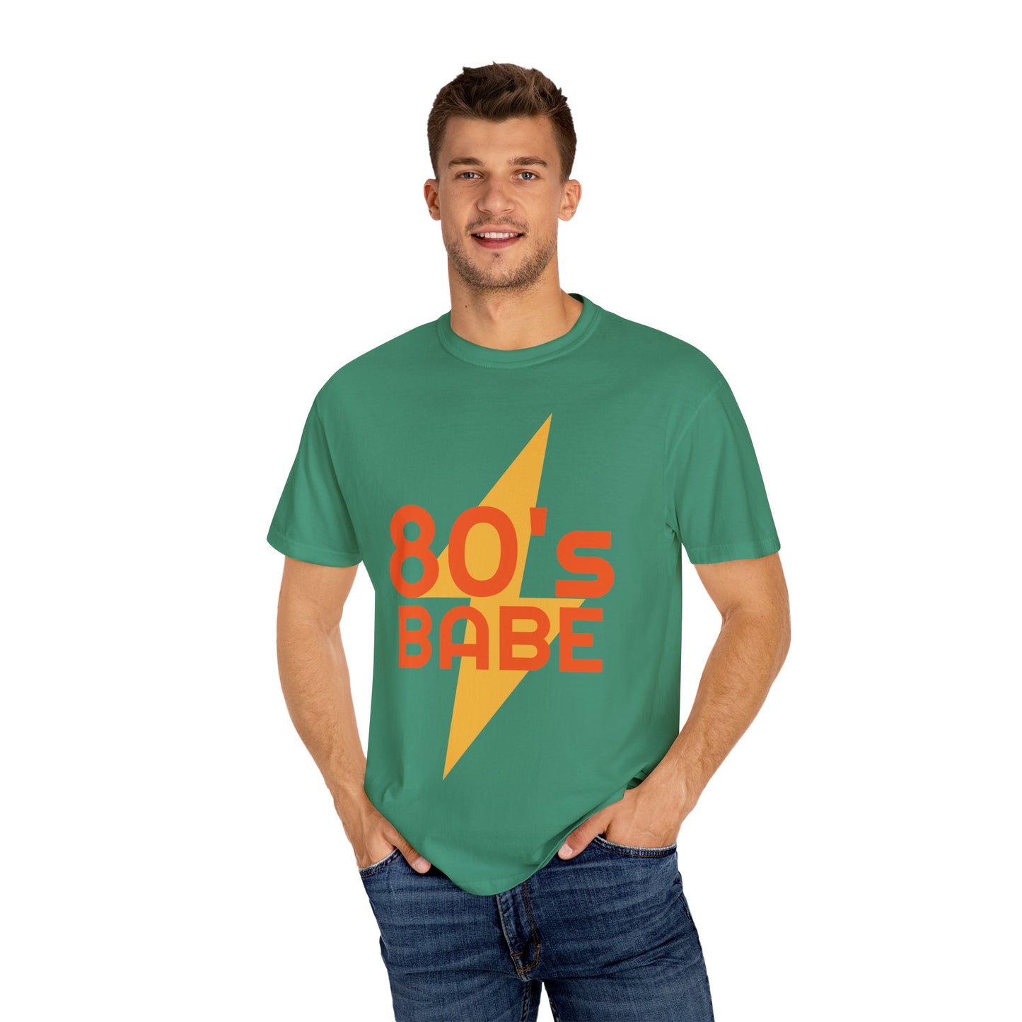 Retro 80's Babe Unisex Garment-Dyed T-Shirt