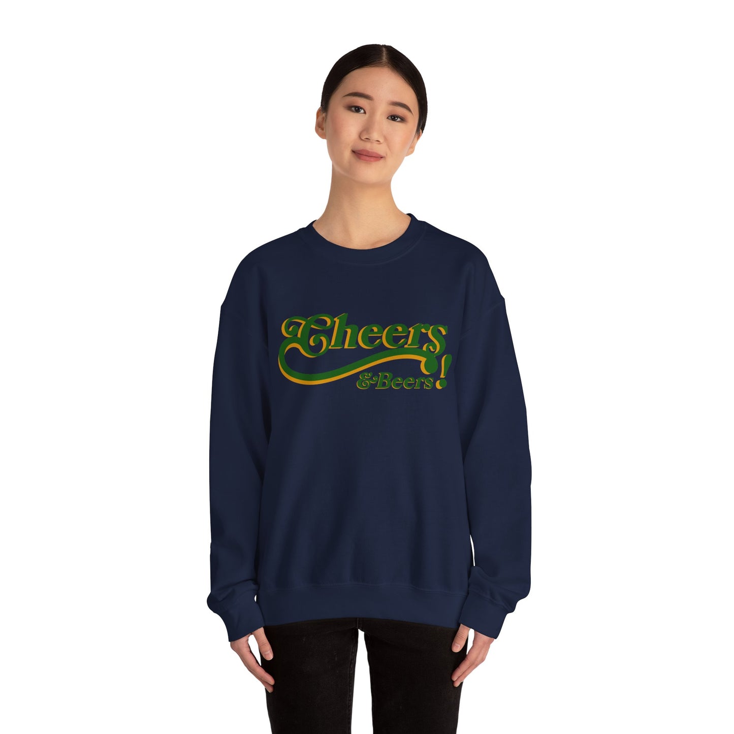 Cheers & Beers! Unisex Heavy Blend™ Crewneck Sweatshirt - Perfect for Parties and Gatherings