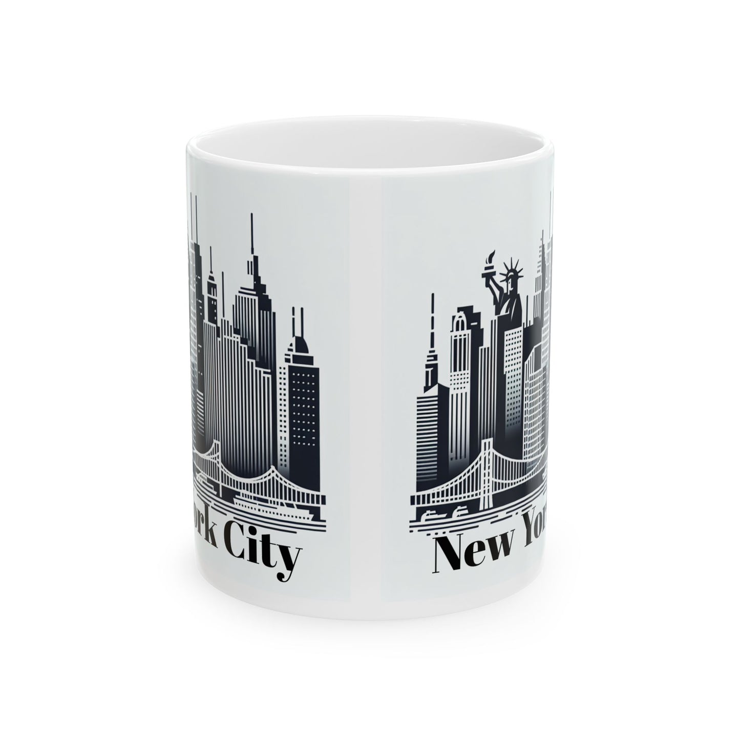 New York City Skyline Ceramic Mug - 11oz & 15oz - Perfect Gift for Travelers