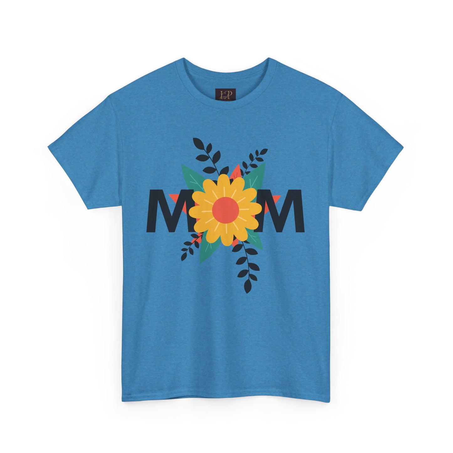 Mom Floral Unisex Heavy Cotton Tee - Perfect Gift for Mother's Day
