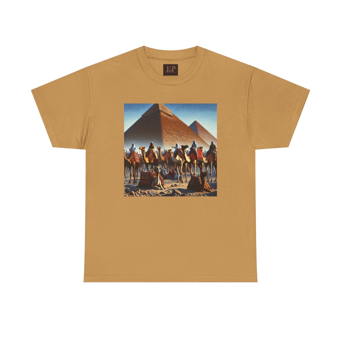 Pyramid Adventure Unisex Heavy Cotton Tee | Vintage Egypt Design