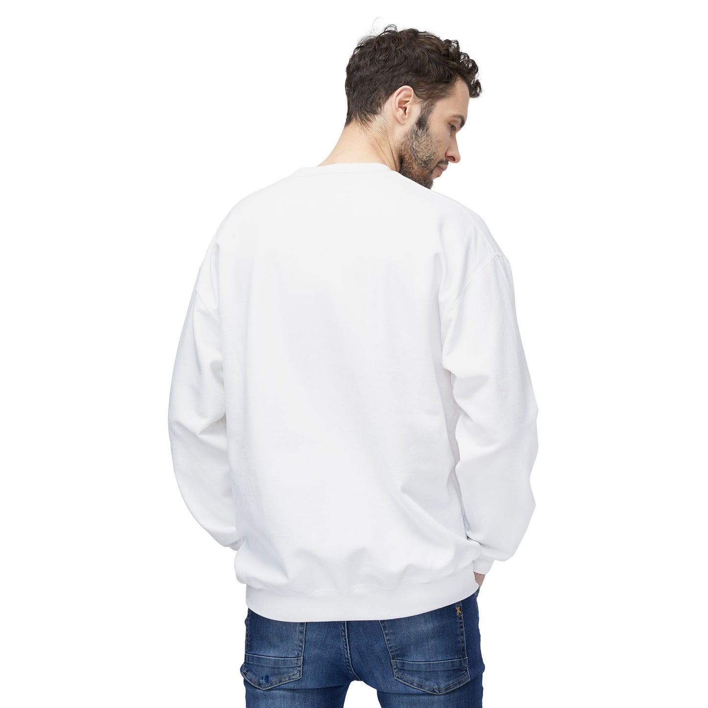 Crewneck Sweatshirt "Less Hustle, More Coffee" — Casual Graphic Pullover
