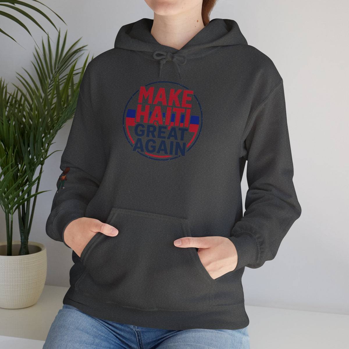 Hoodie - "Make Haiti Great Again" Political Solidarity Pullover